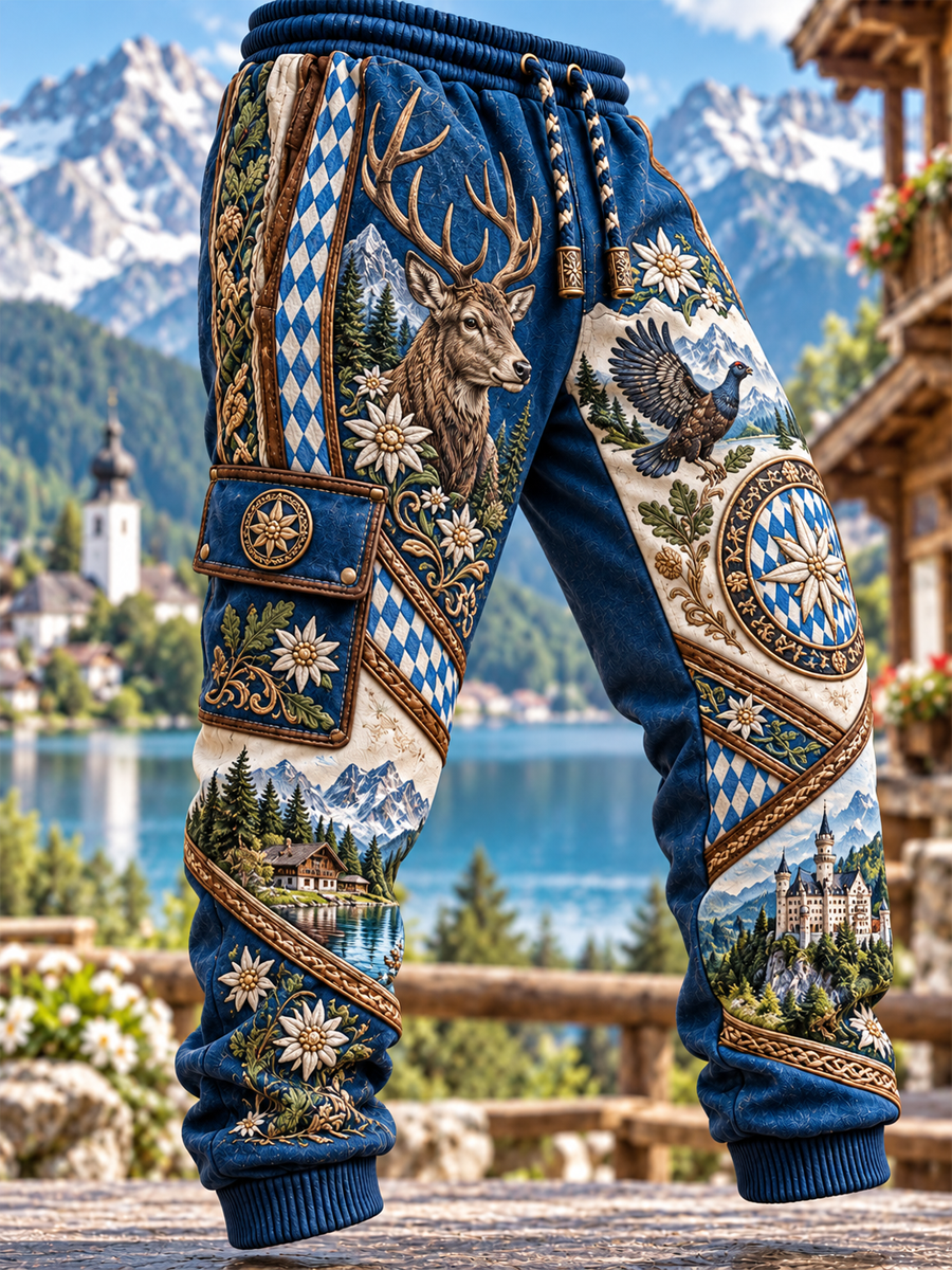 Herren-Freizeithose aus Baumwolle, Bayern-Style