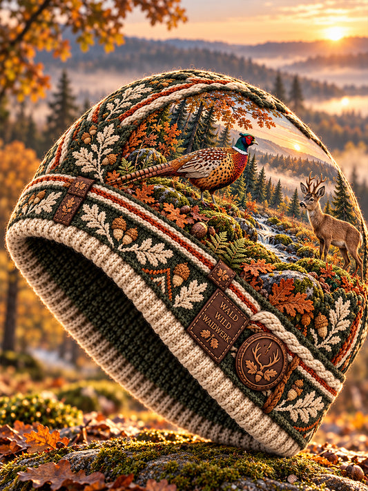 Unisex-Hut mit deutschem Jagdsaison-Print