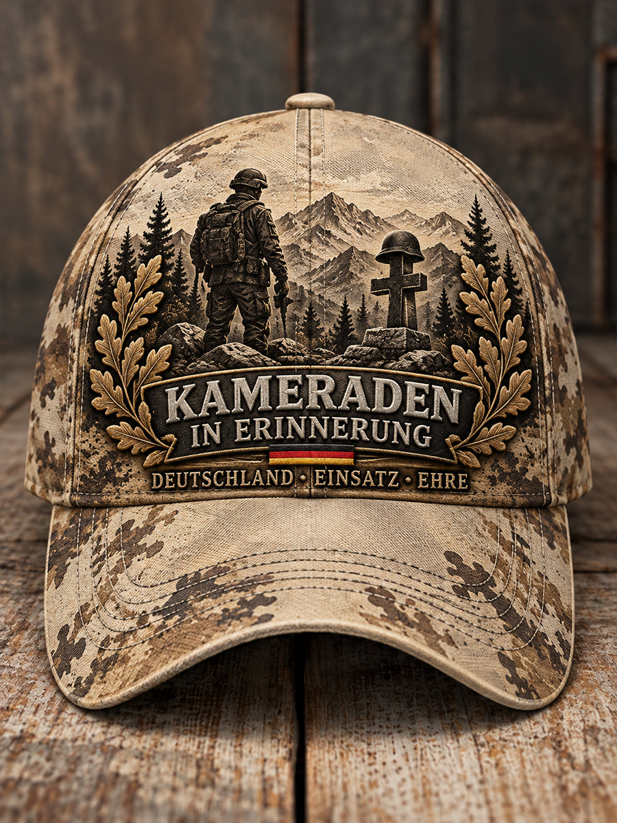 Herren-Kappe mit militärischem Veteranen-Grafikmotiv zur Erinnerung
