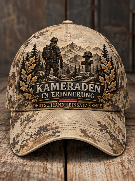Herren-Kappe mit militärischem Veteranen-Grafikmotiv zur Erinnerung