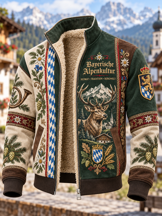 Herren-Fleecejacke aus Bavaria-Composite-Material