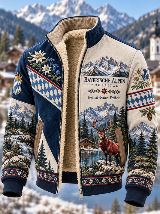 Herren-Fleecejacke aus Bavaria-Composite-Material