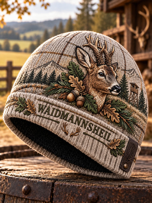 Deutsche Jagdsaison Kälteschutz-Strickmütze