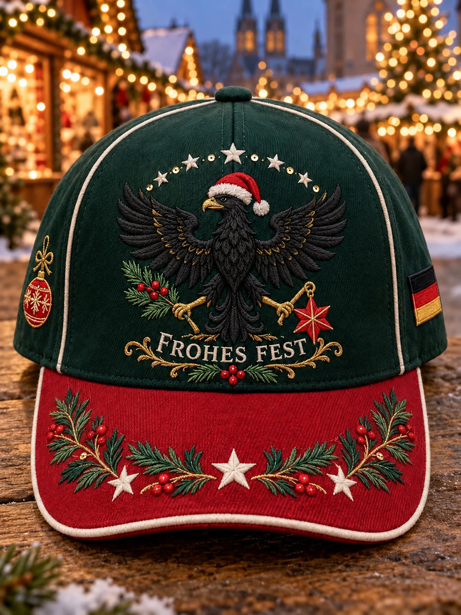 Unisex-Weihnachtsmütze mit Resort-Print
