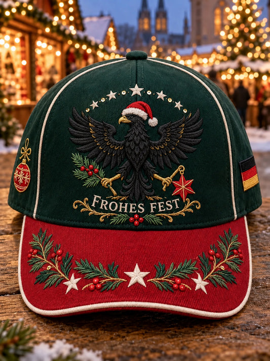 Unisex-Weihnachtsmütze mit Resort-Print