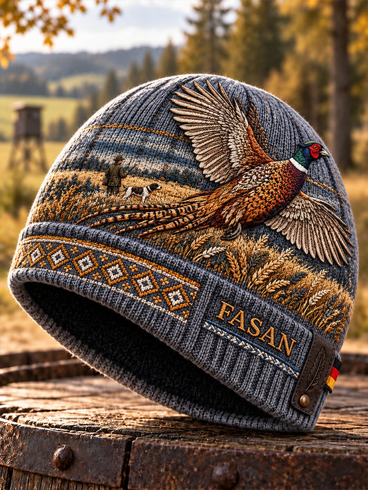 Deutsche Jagd saison Fleece Kapuzen kappe