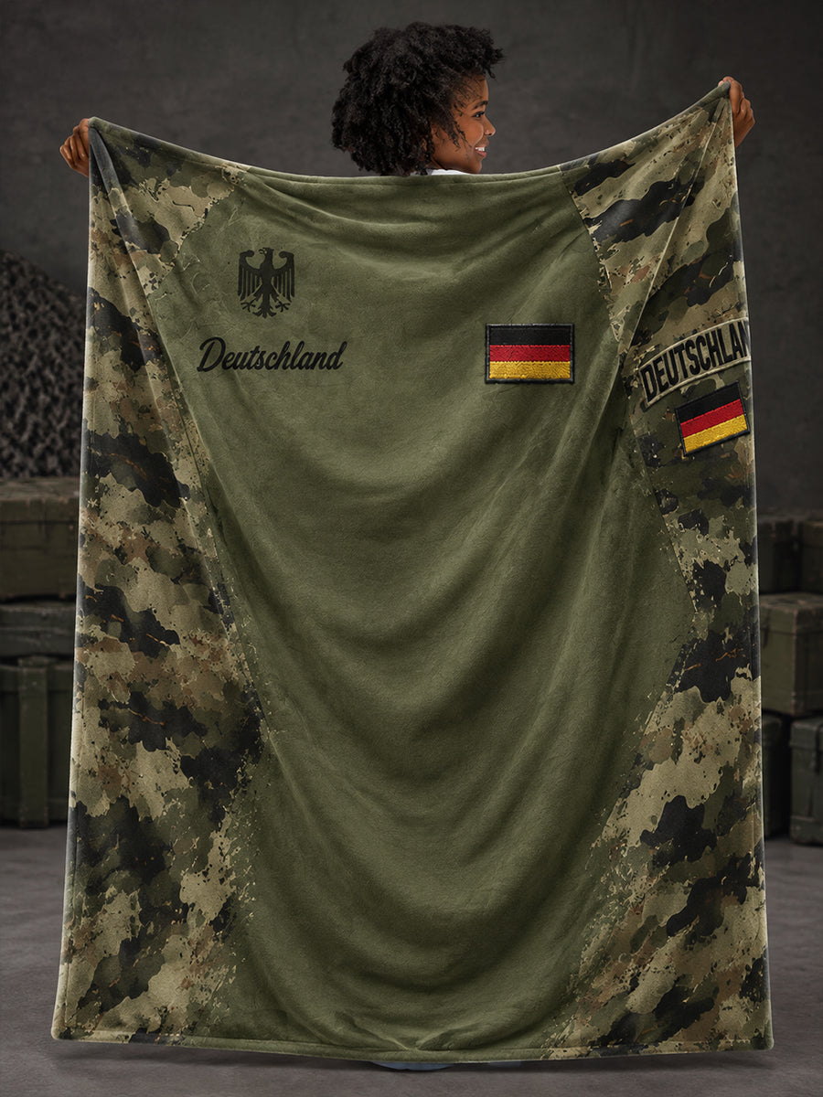 Deutsche Veteranen-Flanelldecke