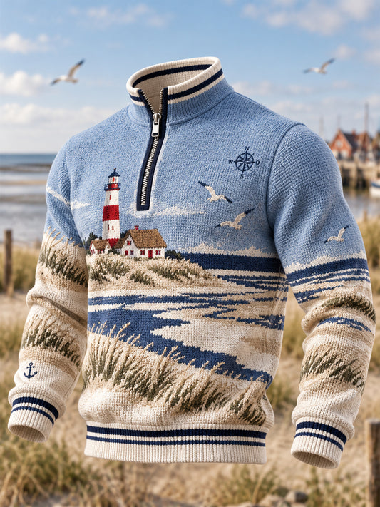 Herren-Sweatshirt mit Reißverschluss für die Nordküste