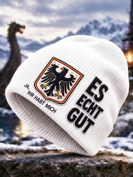 Weißer deutscher Druck Casual Hut
