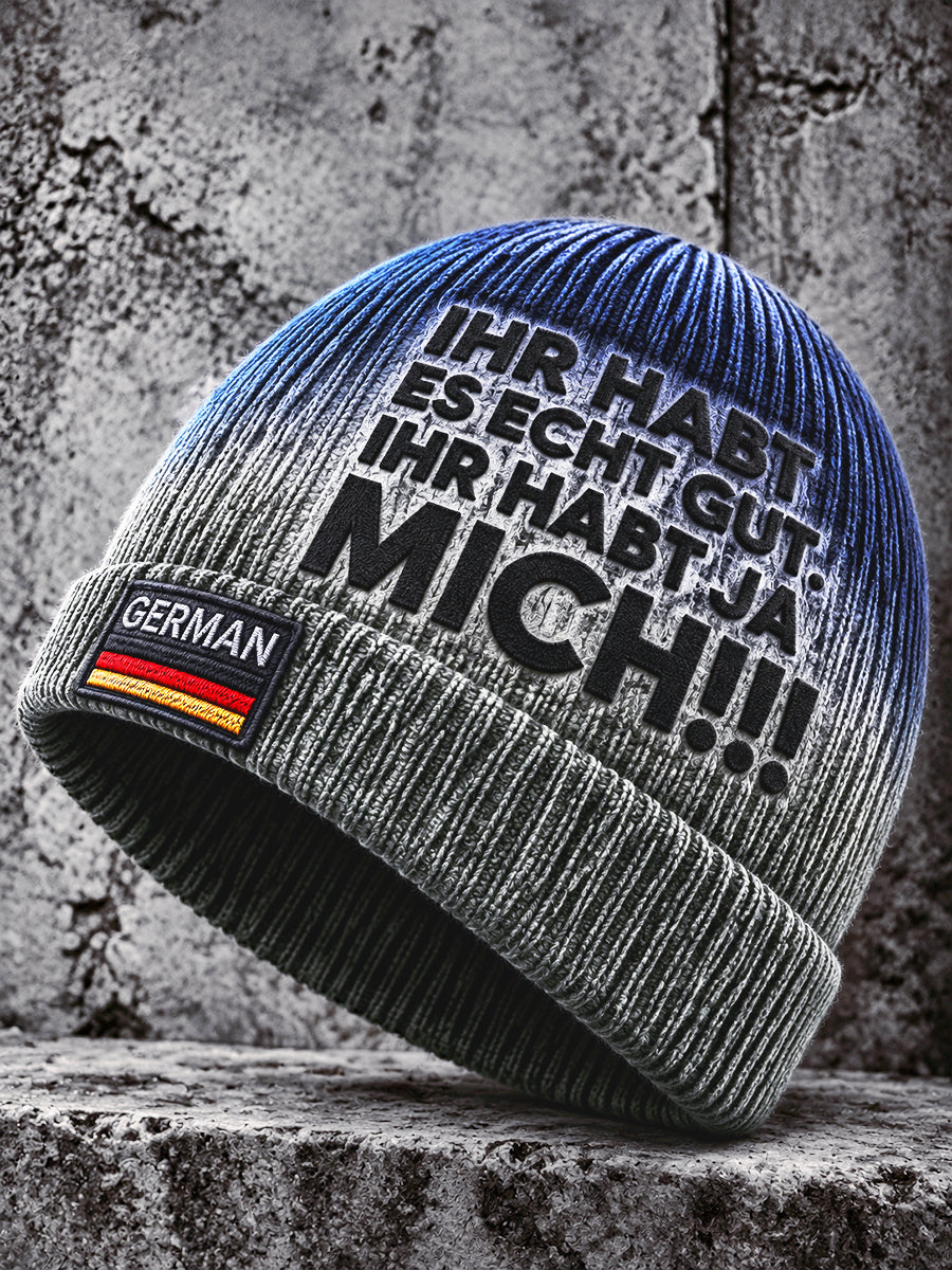 Retro-Steigung deutscher Sprichwort druck Casual Hut
