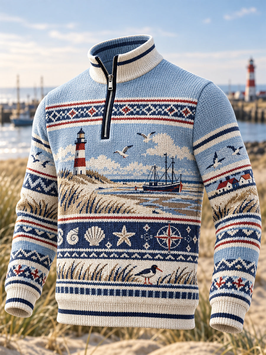 Herren-Sweatshirt mit Reißverschluss für die Nordküste