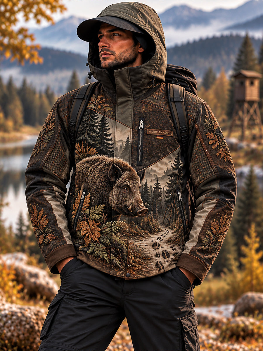 Herren-Jagdjacke mit Kapuze für die deutsche Jagdsaison