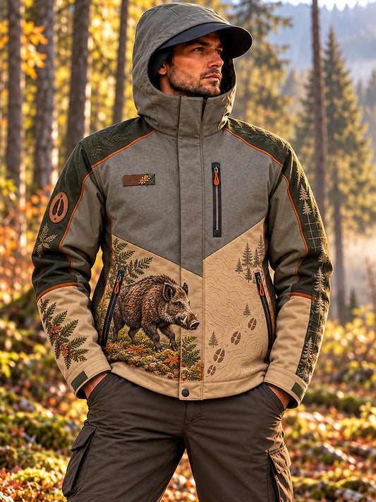 Herren-Jagdjacke mit Kapuze für die deutsche Jagdsaison
