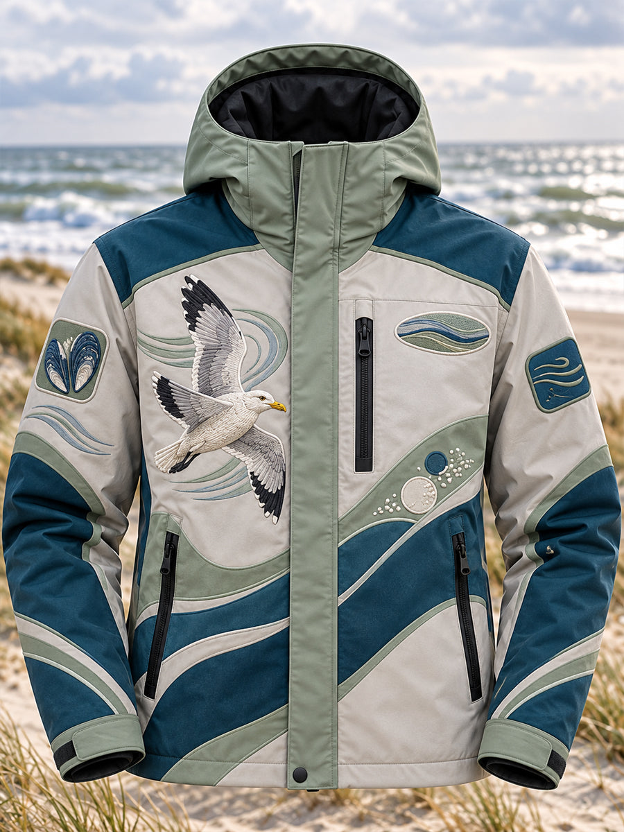 Herren Coastal Art Hartschalenjacke