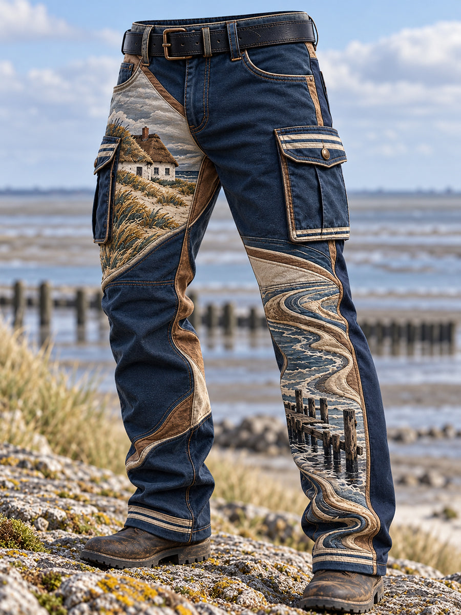 Herren-Freizeithose im Küstenstil für die Arbeit