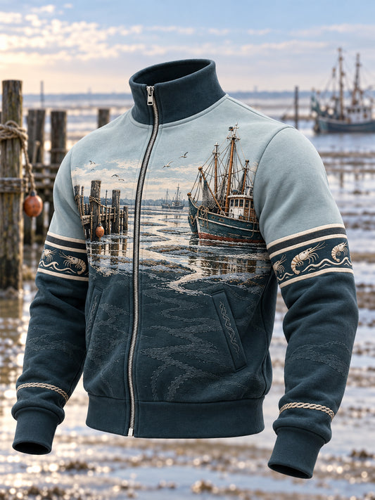 Herren-Küstenkunstjacke